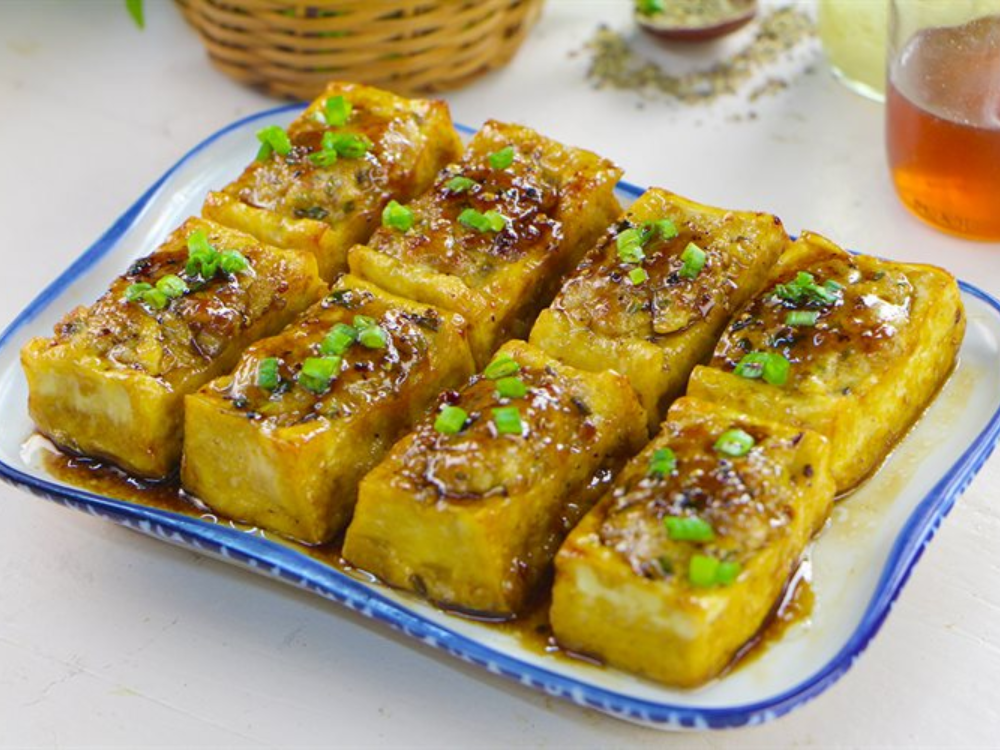Đậu hũ nhồi thịt chiên nước mắm