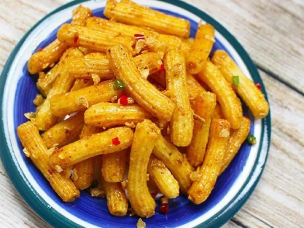 Nui chiên mắm tỏi 