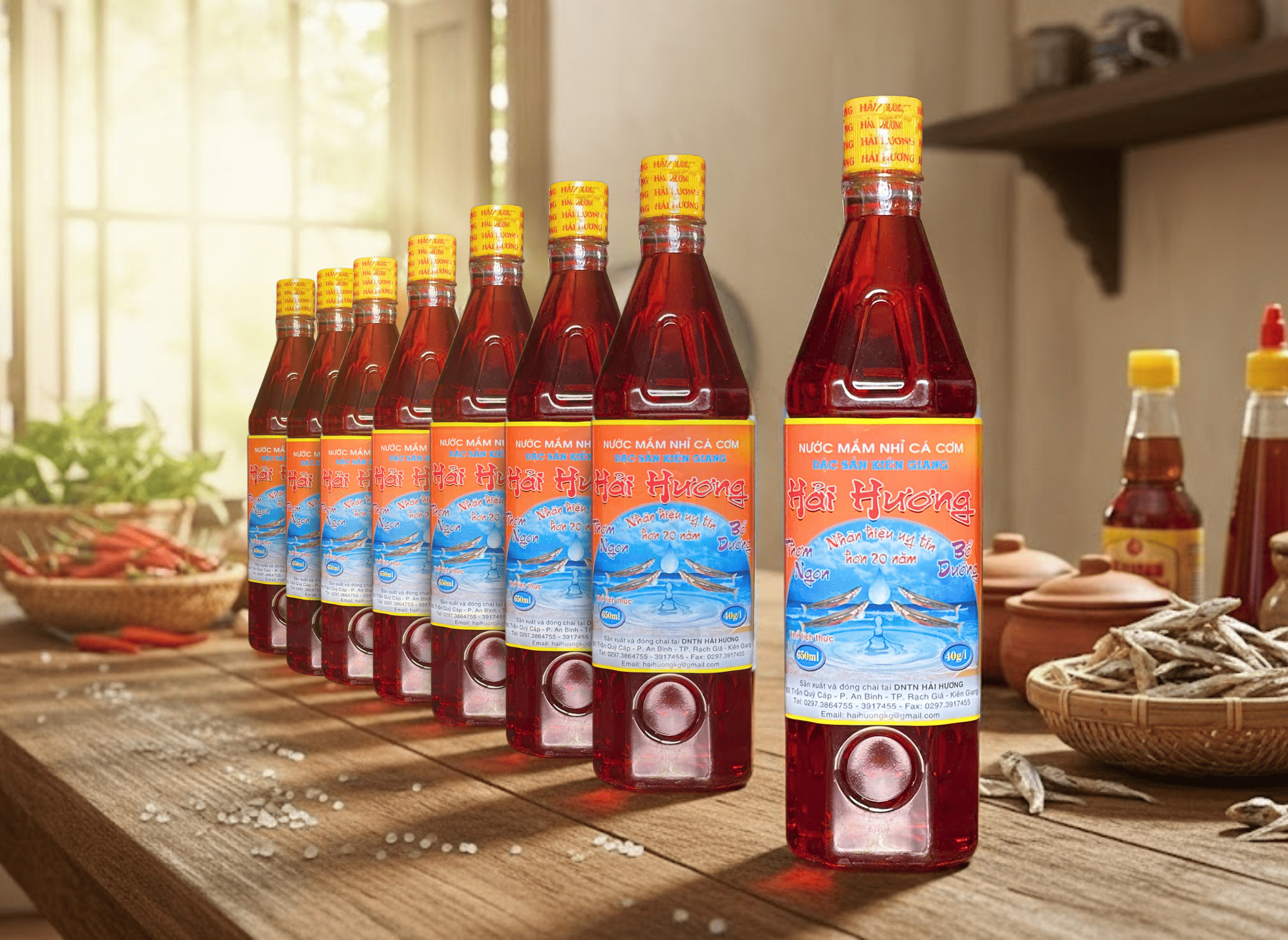 Vị trí đặt chai nước mắm trong bếp rất quan trọng